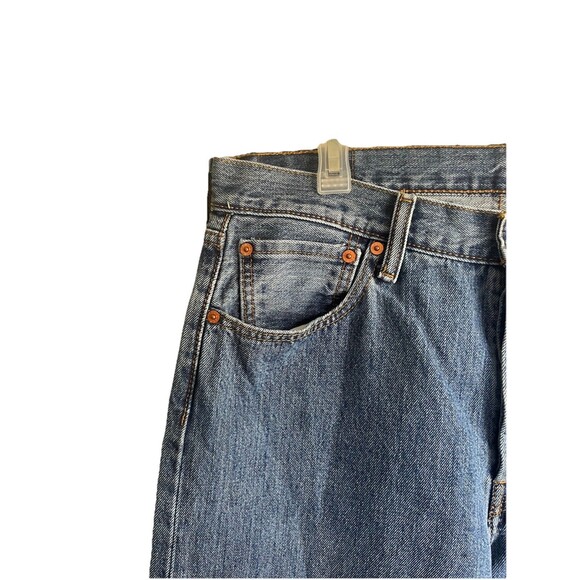 Levi's 501 Jeans Mens 34x30 Blue Denim Button Fly Straight Leg Classic Vintage - Picture 9 of 16